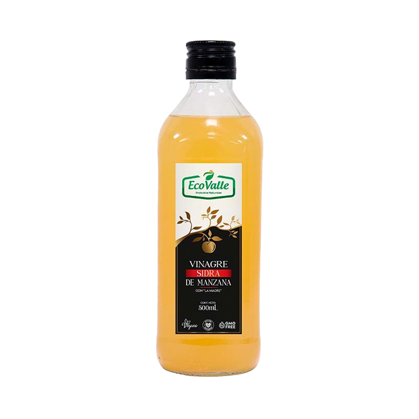 Vinagre de sidra de manzana c/cultivo madre - Botella 500ml 1