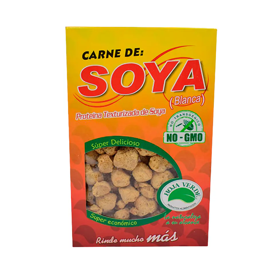 Carne de soya blanca en trozos - Caja 150gr 1