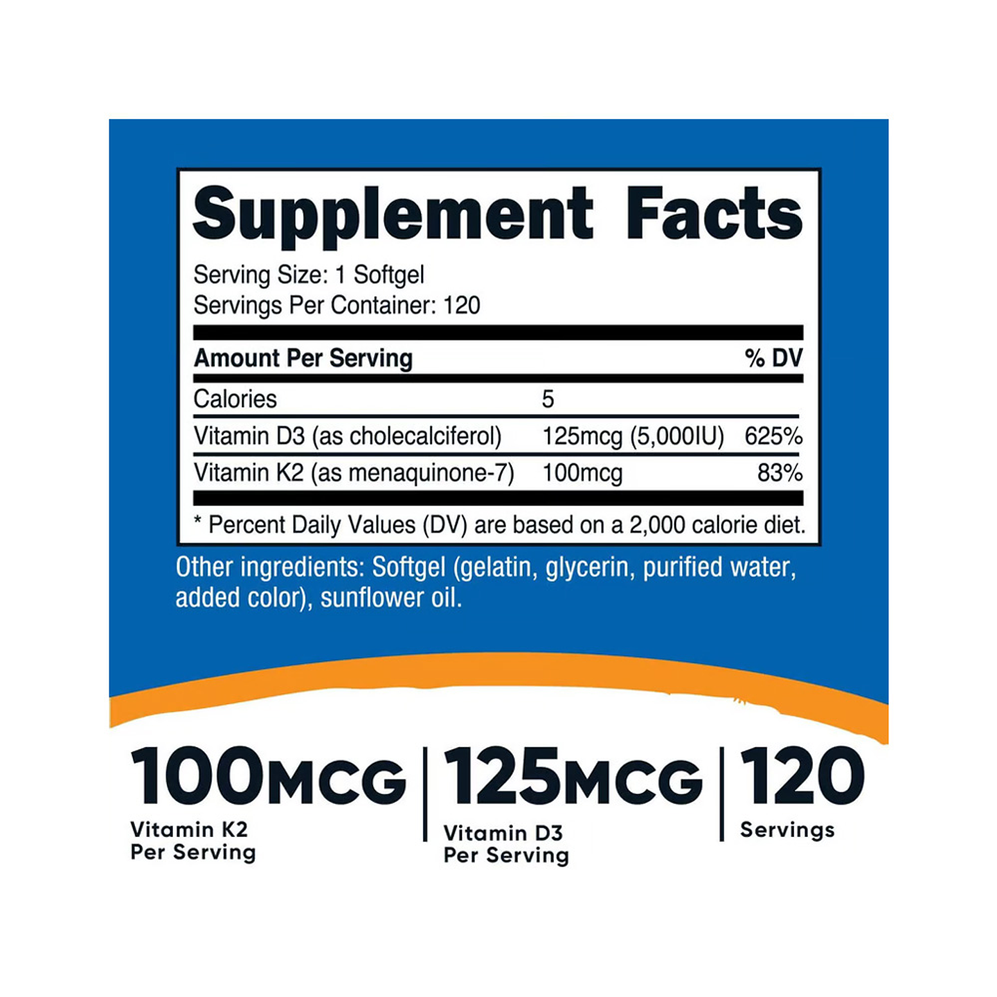 Vitamina K2 + D3 x 120 cápsulas (PARA IMPORTAR) 2