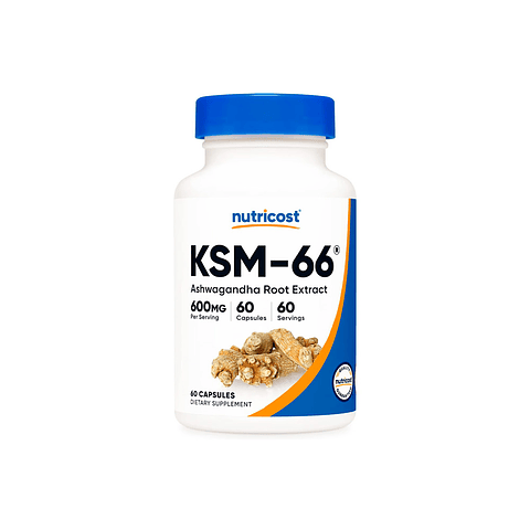 Ashwagandha KSM-66 600 mg x 60 cápsulas