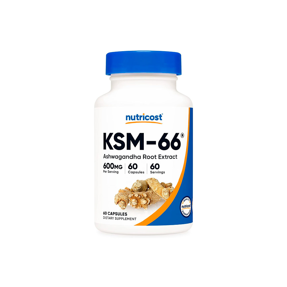 KSM-66 Ashwagandha, 600 mg por cápsula - 60 cápsulas (PARA IMPORTAR) 1