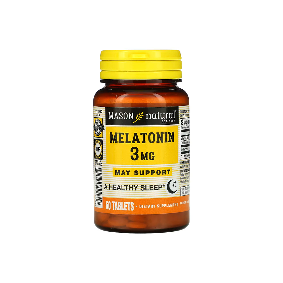 Melatonina 3 mg x 60 tabletas 1