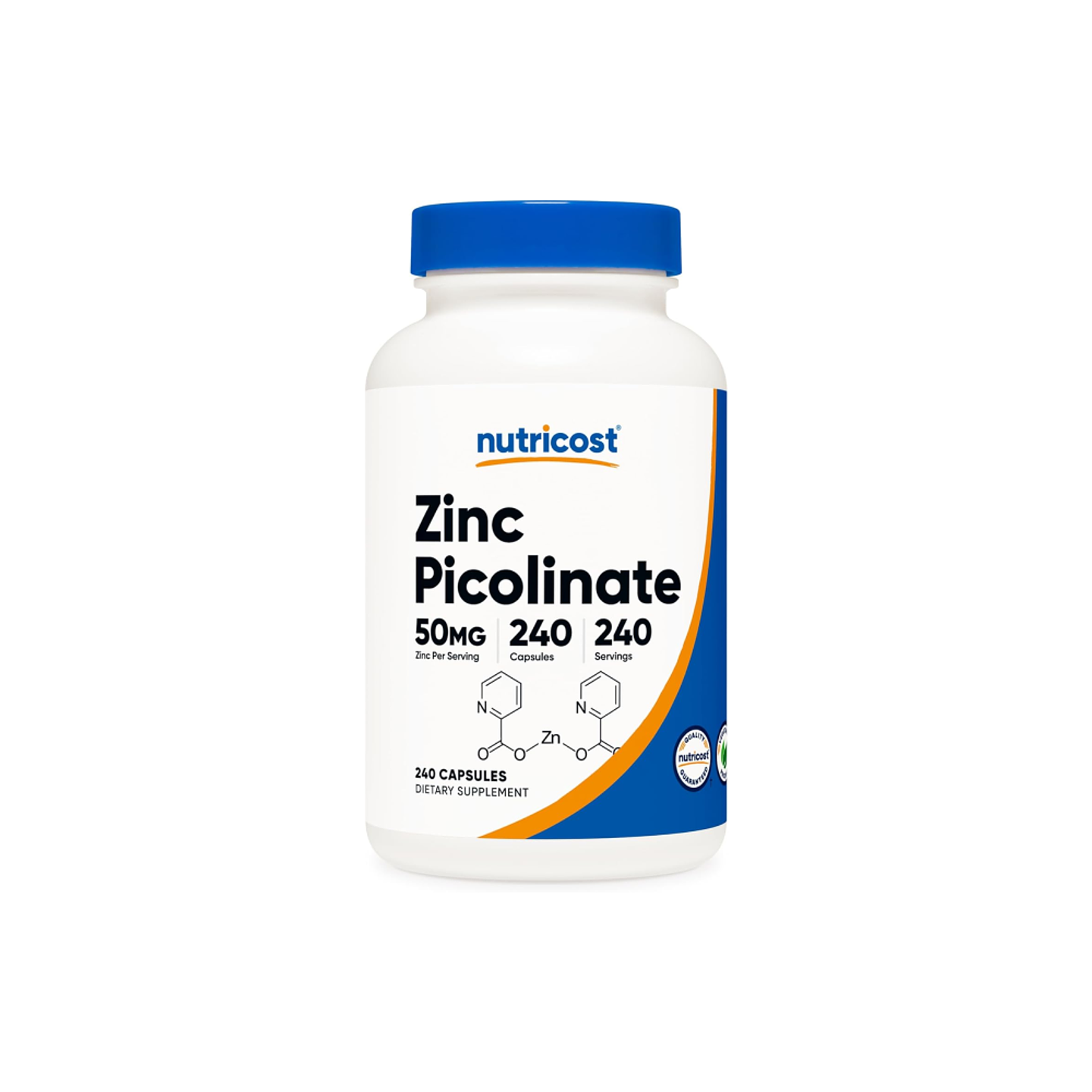 Picolinato de Zinc 50 MG por servicio - 240 Cápsulas (PARA IMPORTAR) 1