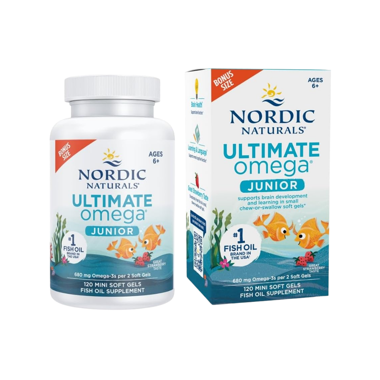 Ultimate Omega Junior, de 6 a 12 años (USA) - 120 minicápsulas (PARA IMPORTAR) 1