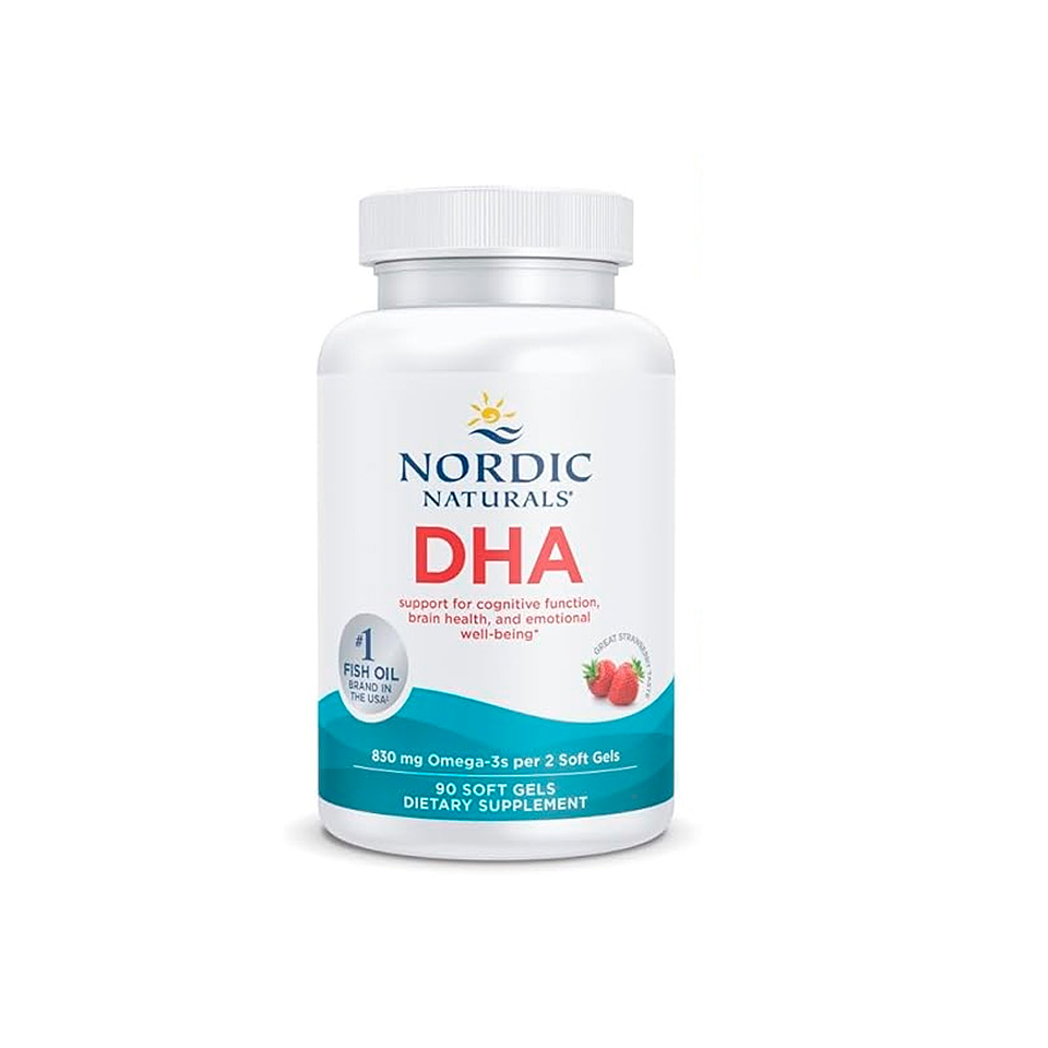 DHA, sabor fresa, 830 mg de omega 3 por servicio - 90 cápsulas blandas (PARA IMPORTAR) 1