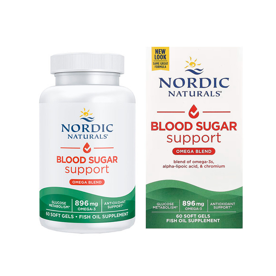 Blood Sugar Support, 856 mg de Omega 3 por servicio - 60 cápsulas blandas (PARA IMPORTAR) 1
