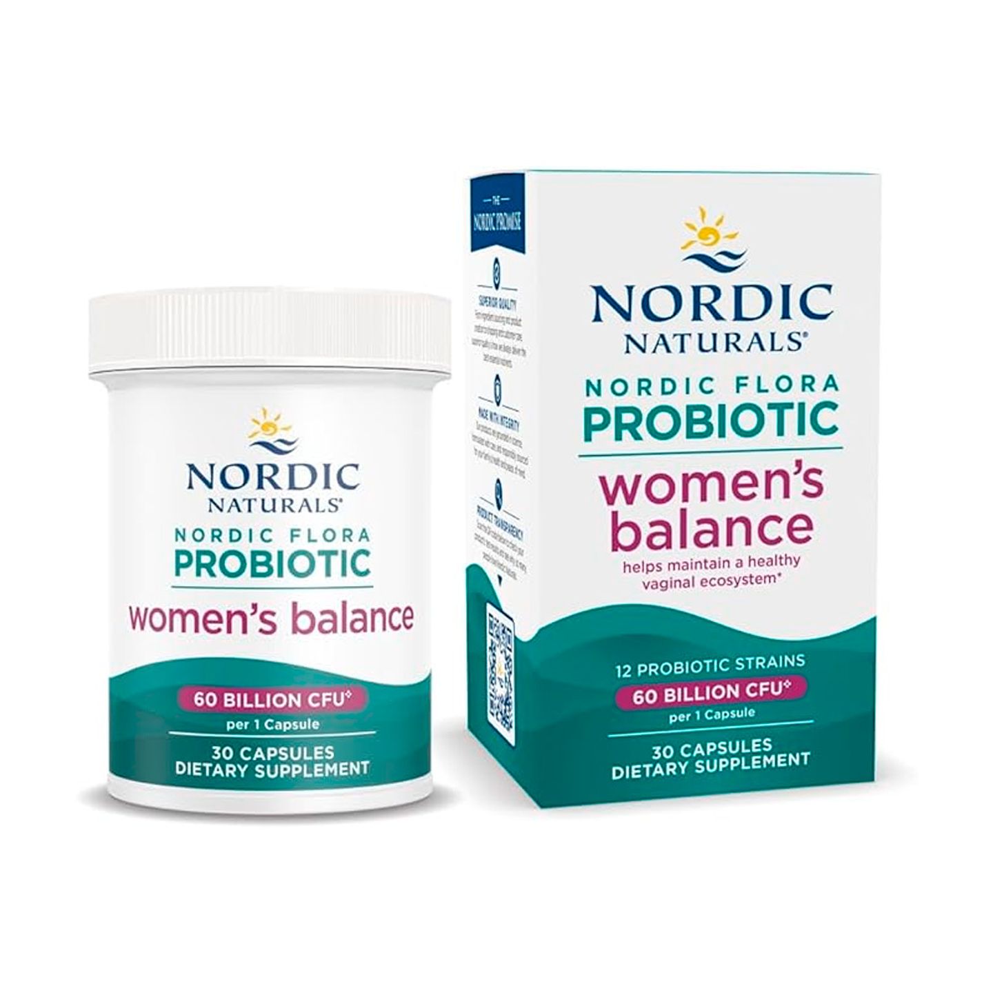 Nordic Flora Probiotic Women’s Balance, 60 mil millones de UFC por cápsula - 30 cápsulas (PARA IMPORTAR) 1