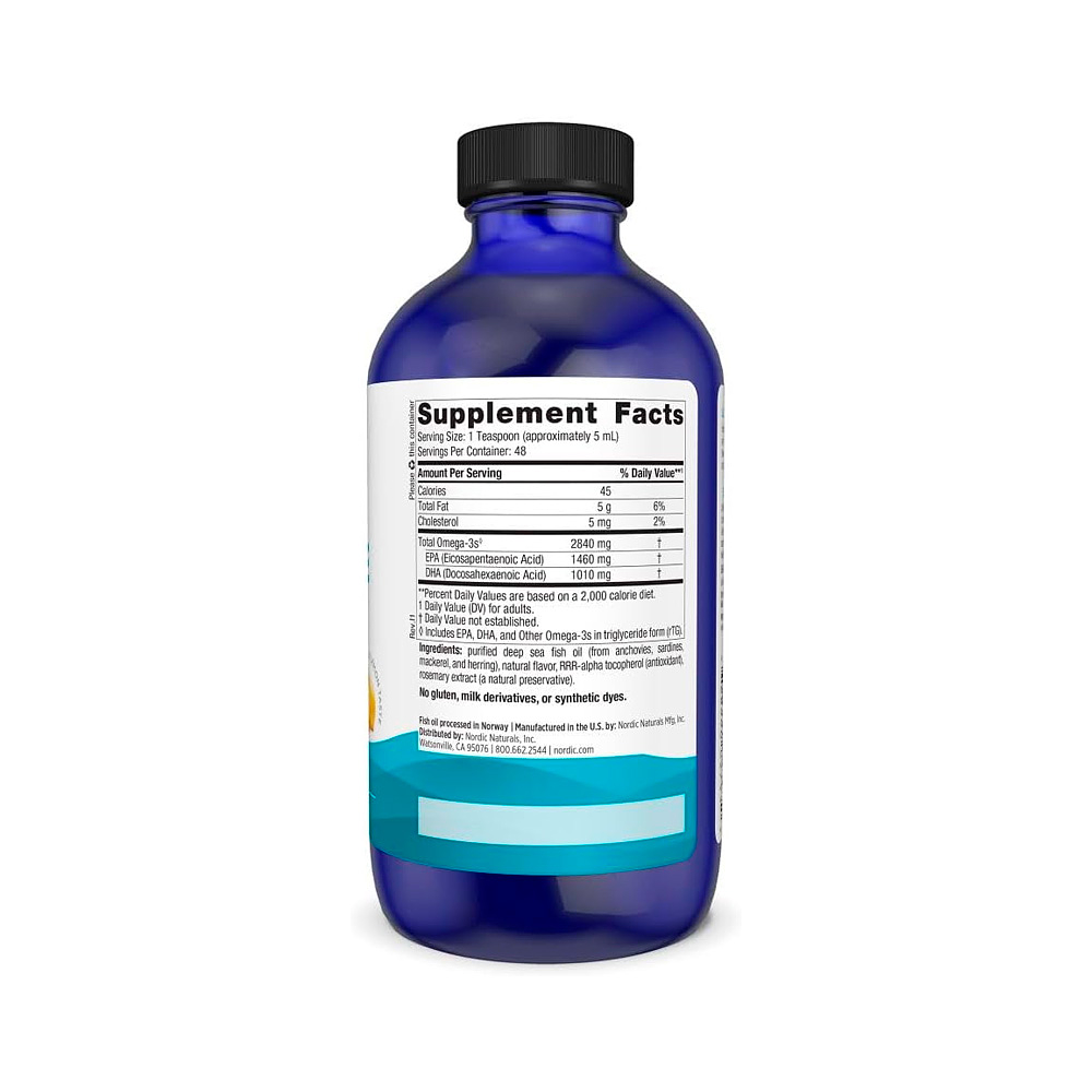 Ultimate Omega Líquido, sabor limón, 2840 mg de omega 3 por servicio - 237 ml (PARA IMPORTAR)