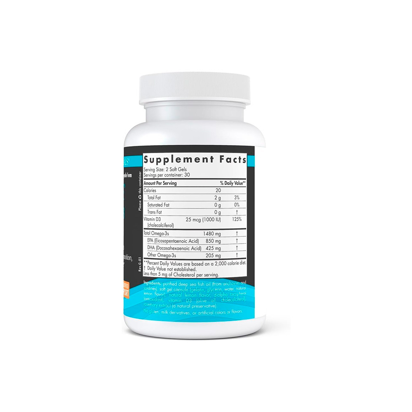 Ultimate Omega-D3 Sport, 1480 mg de omega 3 + 1000 IU D3 por servicio - 60 cápsulas blandas (PARA IMPORTAR) 2