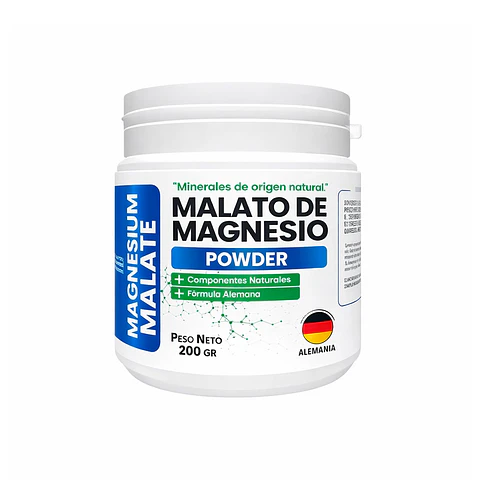 MALATO DE MAGNESIO, POTE X 200 GR