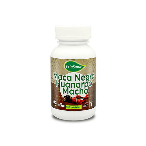 Maca negra con huanarpo macho - 100 cápsulas
