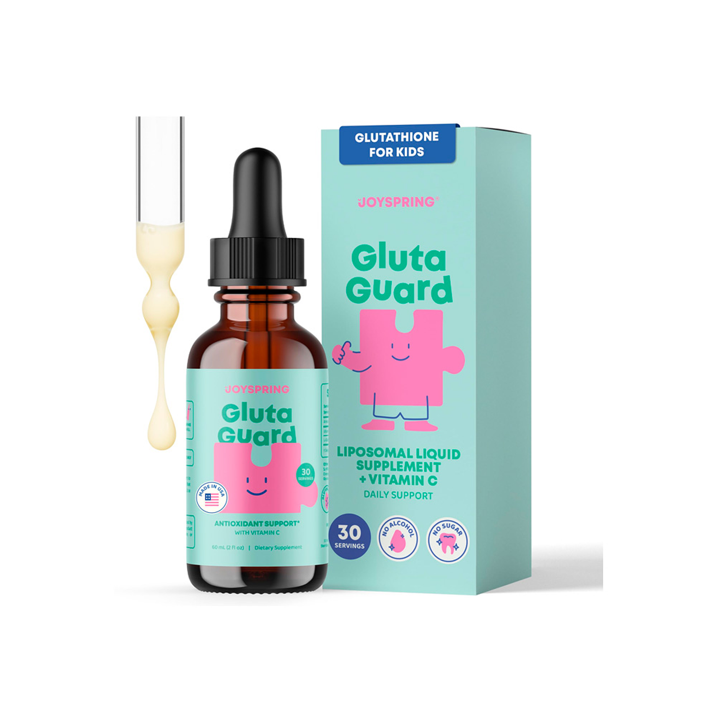 Gluta Guard, de 3 años a más,  apoya el habla y el contacto visual - 60 ml (PARA IMPORTAR) 1