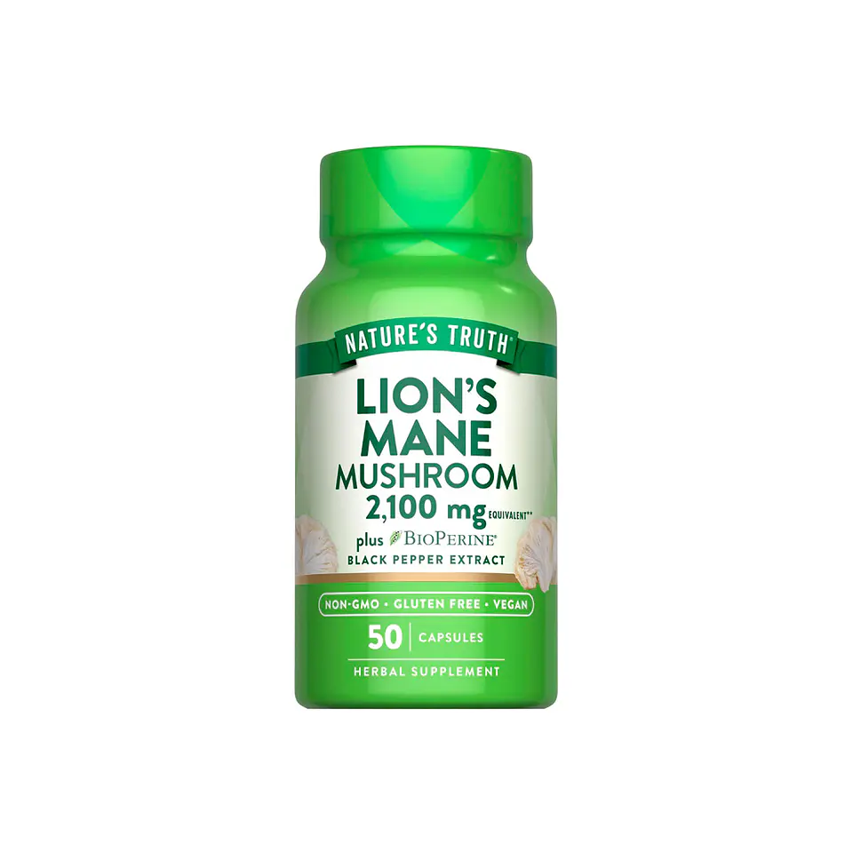 Melena de León Extracto 4:1,  2100 mg -  50 cápsulas (PARA IMPORTAR) 1