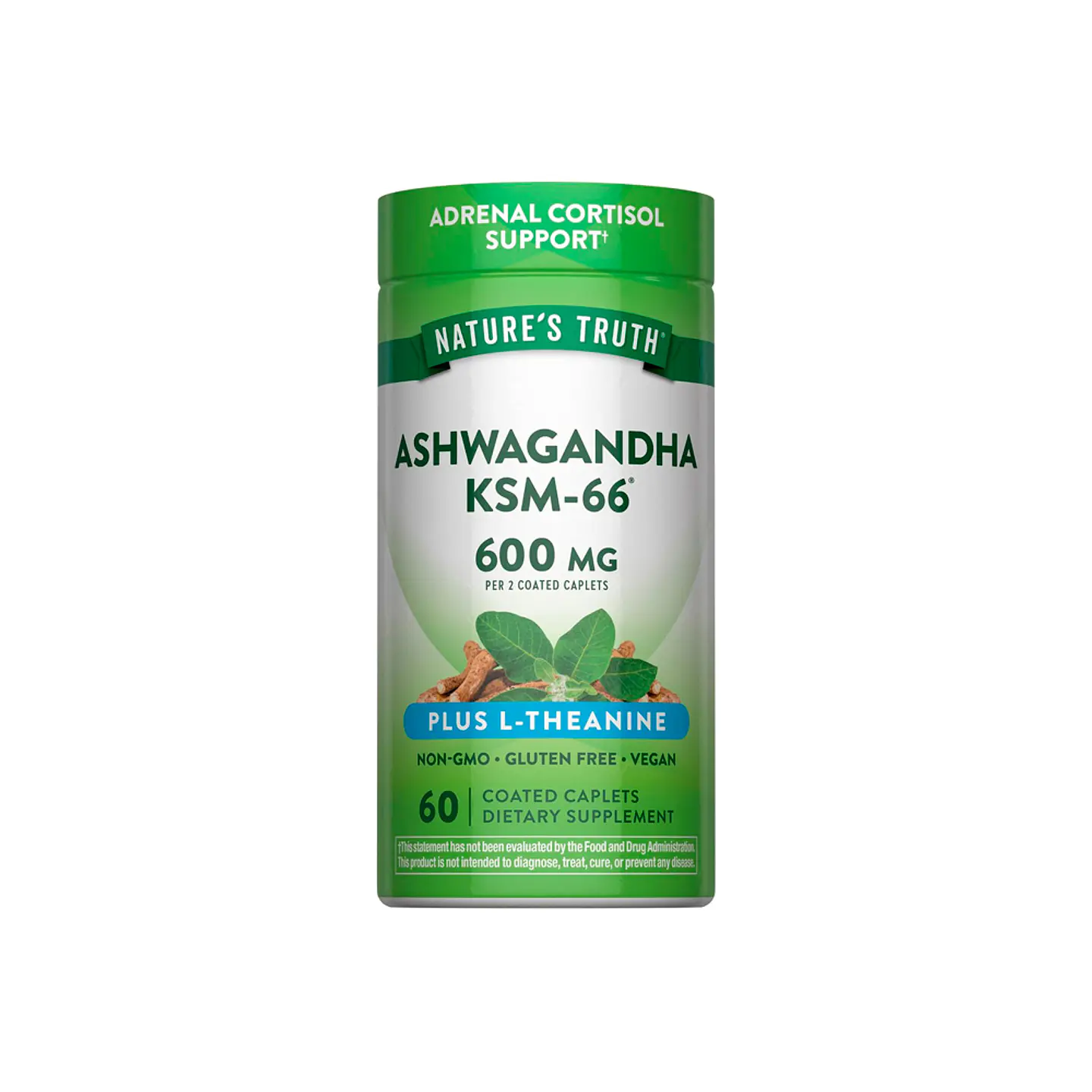 Ashwagandha KSM66 + L-teanina - 60 tabletas recubiertas (PARA IMPORTAR) 1