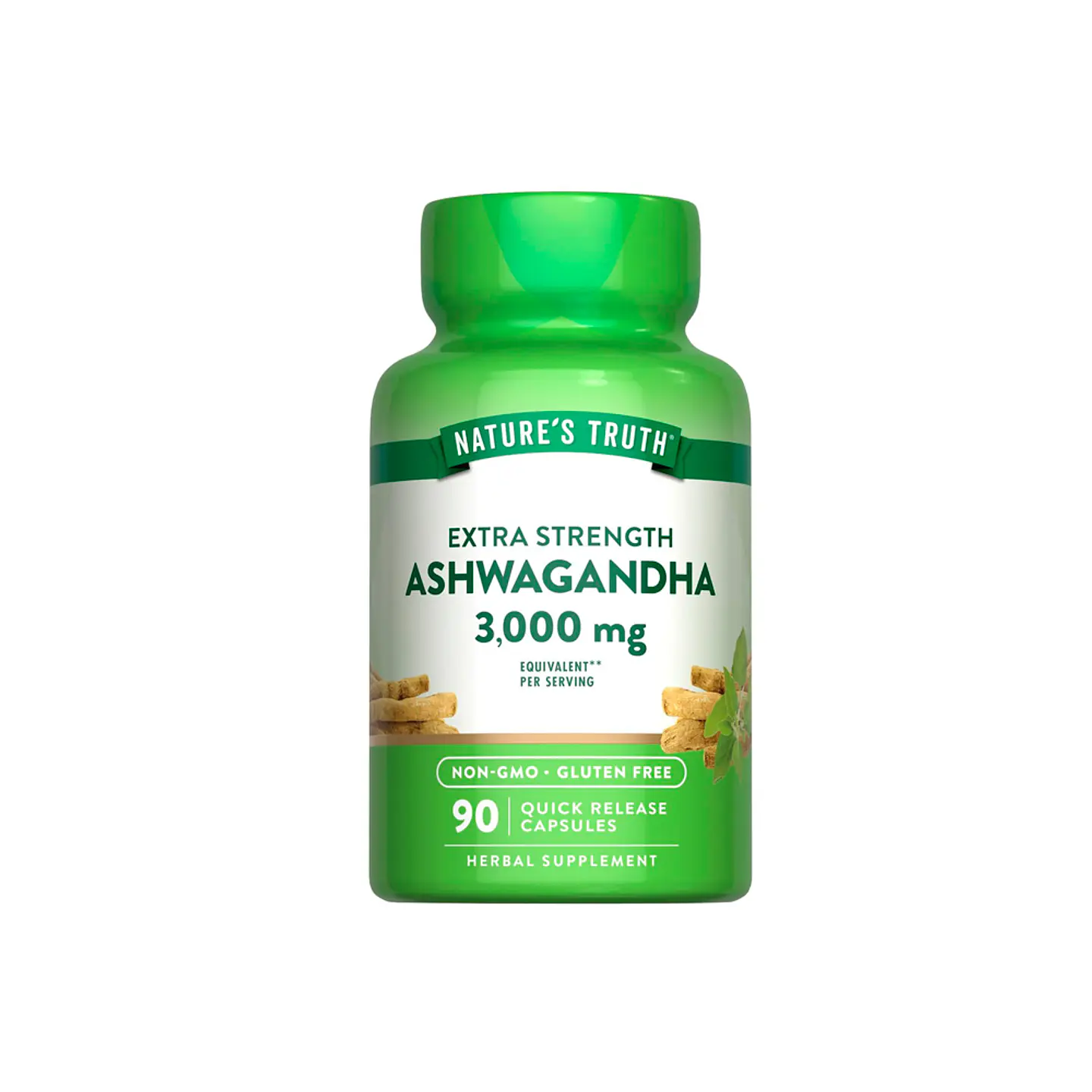 Ashwagandha tradicional 3000 mg por servicio - 90 cápsulas 1