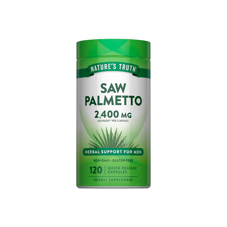 Saw Palmetto, 2400 mg por servicio (2 caps) - 120 cápsulas de liberación rápida (PARA IMPORTAR) 1