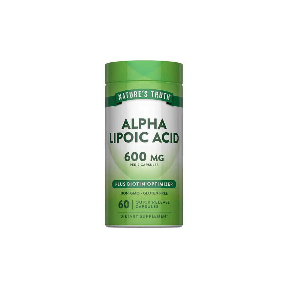 Ácido Alfa Lipoico 600 mg reforzado con Biotina 666 mcg por servicio - 60 cápsulas 1