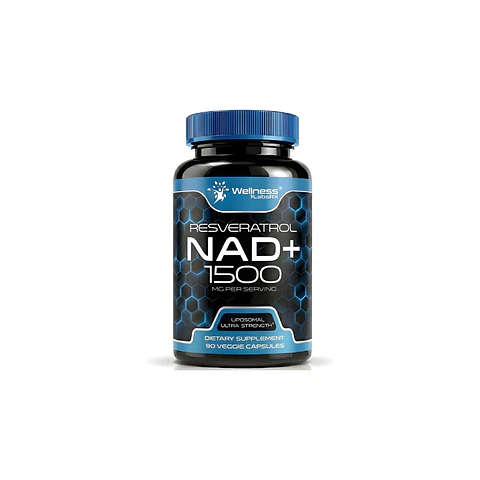 NAD+ Resveratrol 1500 Mg -  90 cápsulas (PARA IMPORTAR)