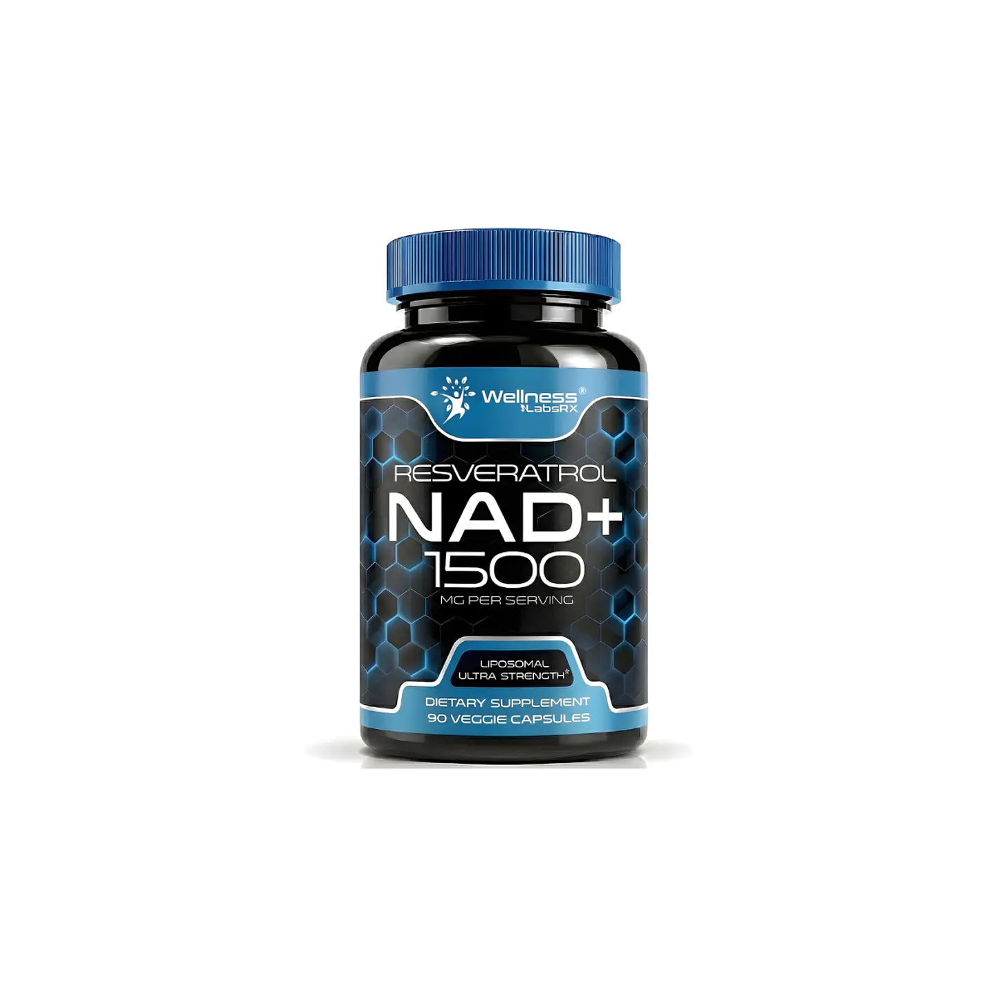 NAD+ Resveratrol 1500 Mg -  90 cápsulas (PARA IMPORTAR) 1