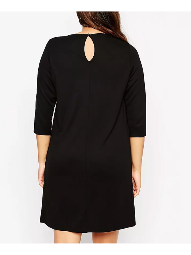 Vestido Recto Manga 3/4 3