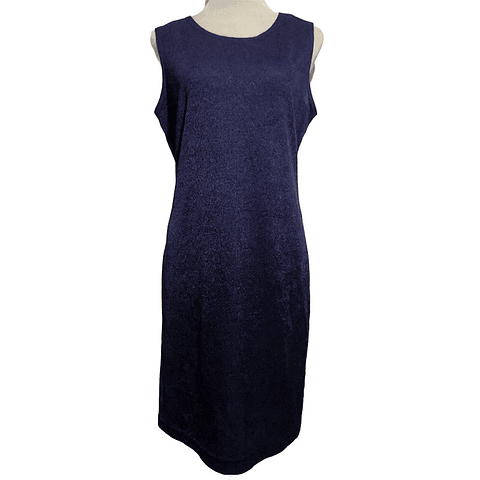 Vestido Manga Corta Azul