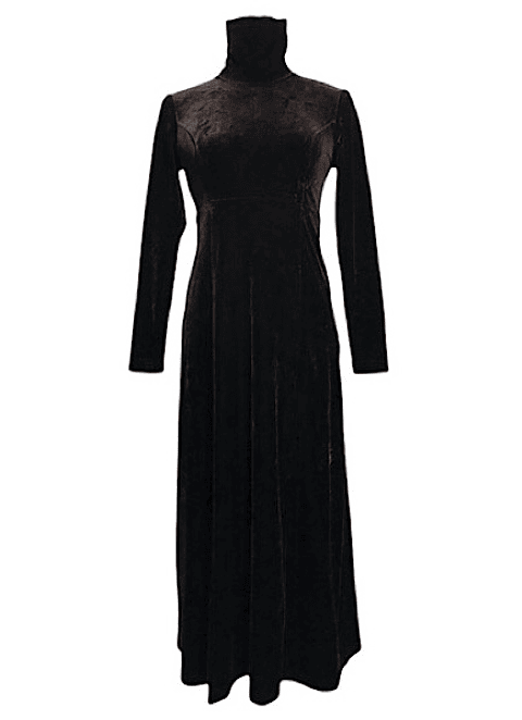 Vestido Largo Terciopelo Ajustado