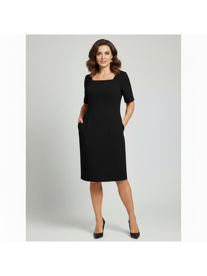 Vestido Oficina con Bolsillos 1