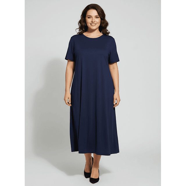 Vestido Azulado Holgado