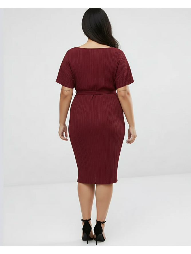 Vestido Plisado Rojo 2