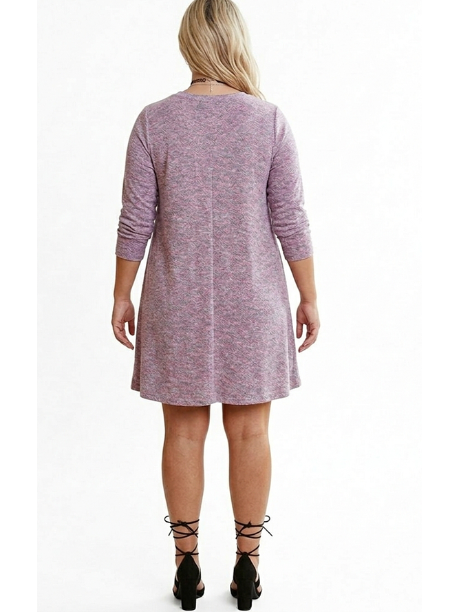 Vestido Estilo Sweater Color Lila 2