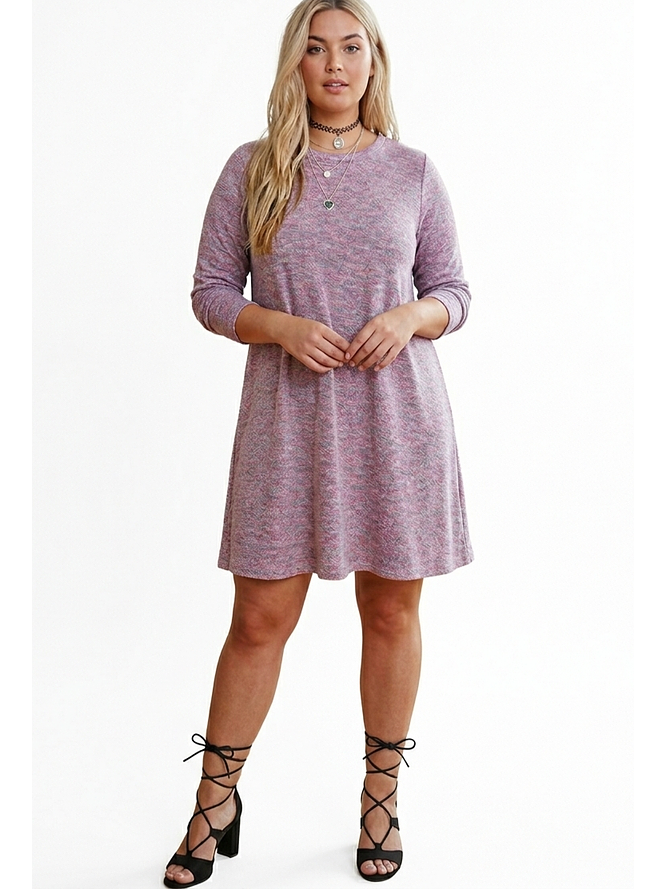 Vestido Estilo Sweater Color Lila 1