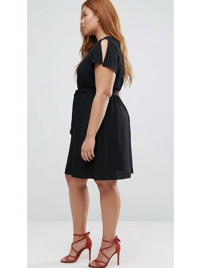 Vestido Envolvente Mangas Abiertas 3