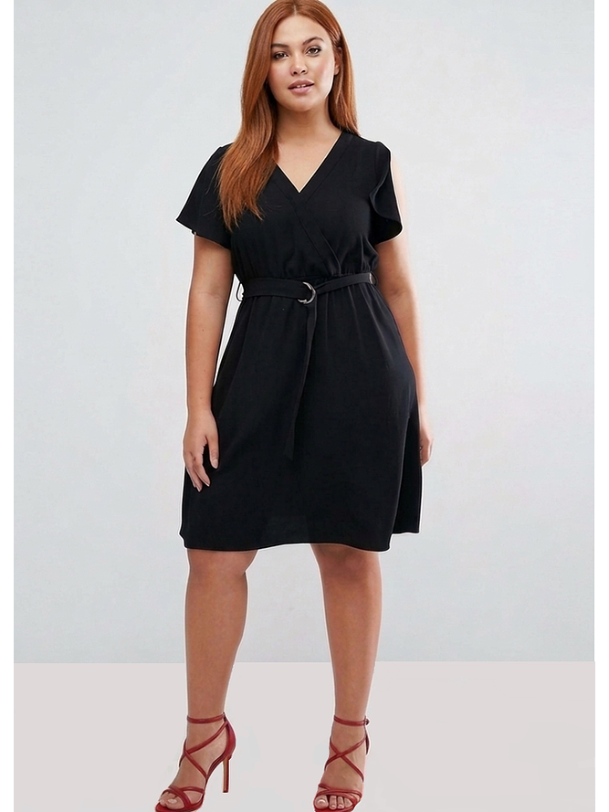 Vestido Envolvente Mangas Abiertas 1