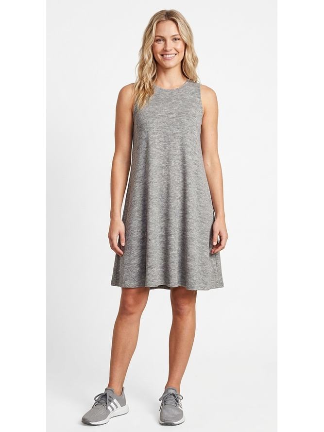 Vestido Gris sin Mangas 1