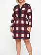 Vestido Polyester Manga Larga Cuadros - Miniatura 1