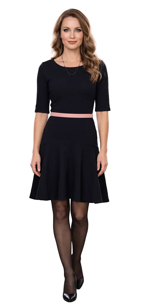 Vestido Crepé Negro Nadya Toto 