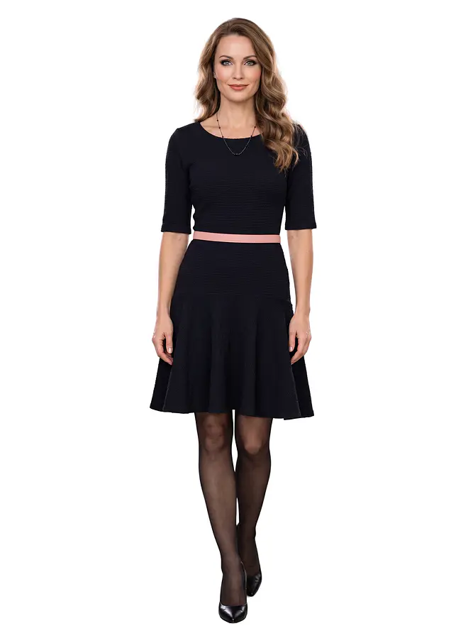 Vestido Crepé Negro Nadya Toto  1