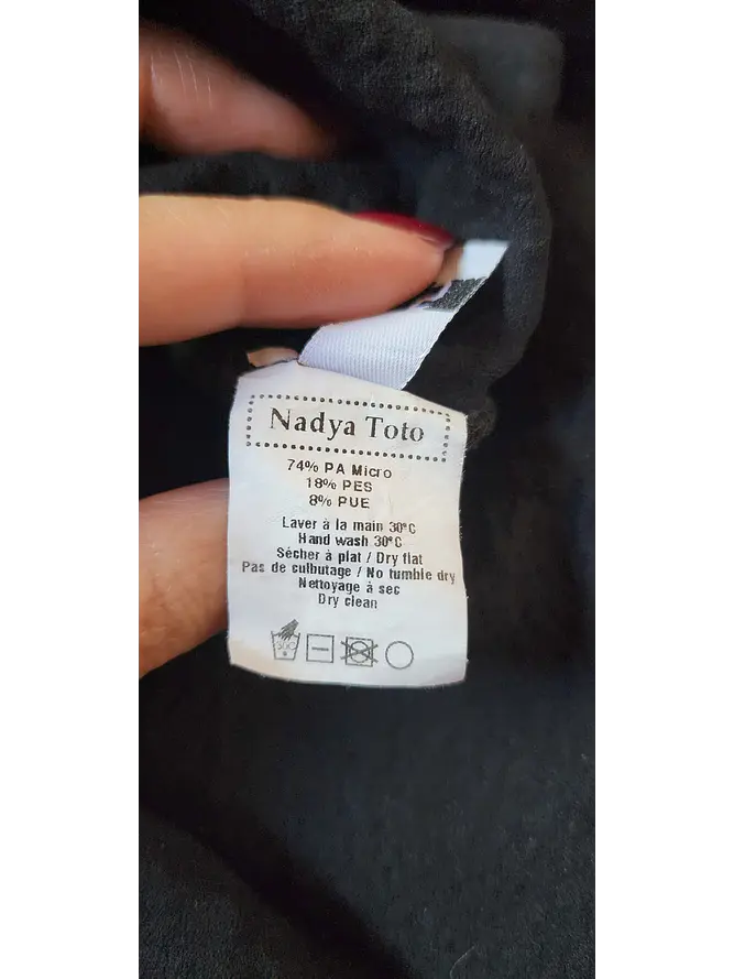 Vestido Crepé Negro Nadya Toto  4