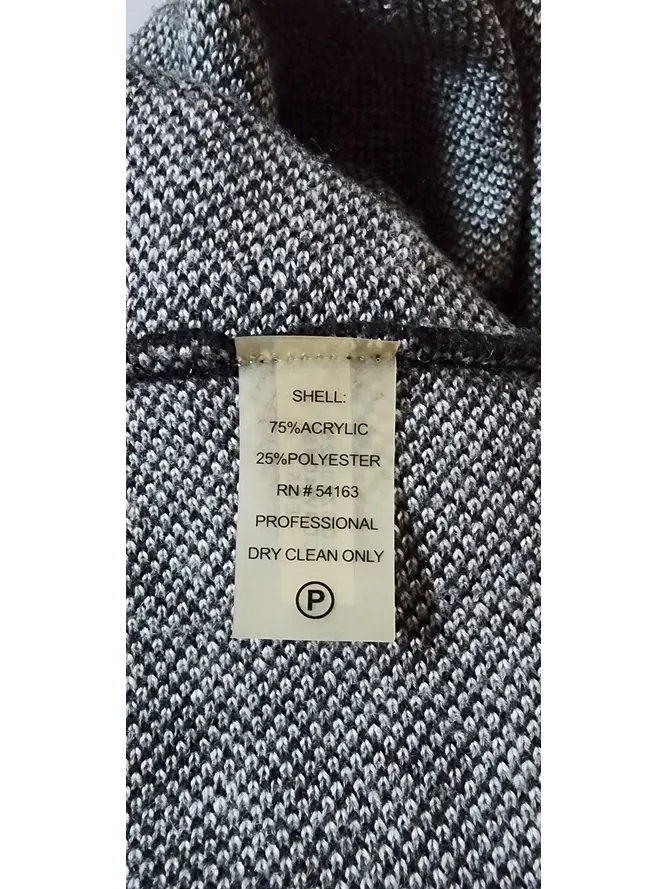 Vestido Negro-Blanco Pata de Gallo escote en V 3