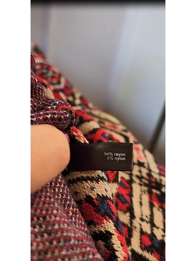 Vestido Invierno Estampado Manga Larga The Limited 2