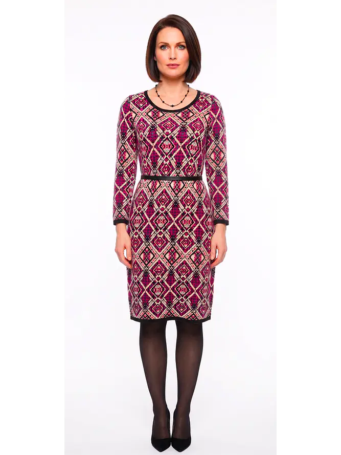 Vestido Invierno Estampado Manga Larga The Limited 1