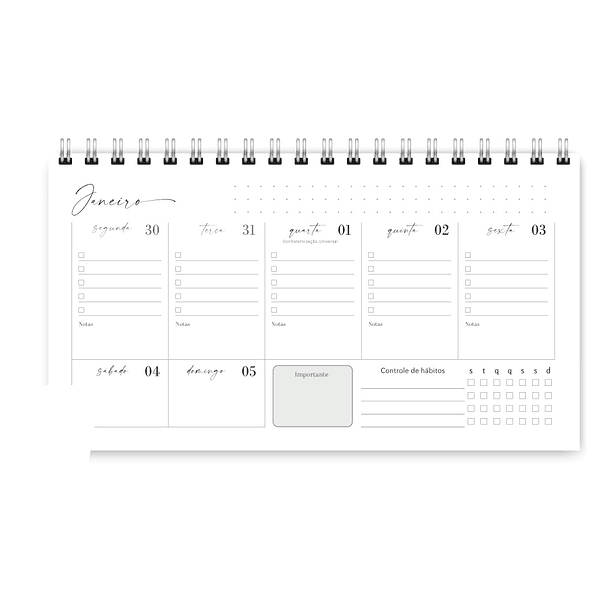 Arquivo Miolo Pocket Planner Joy 2025 - Trilha de papel 4