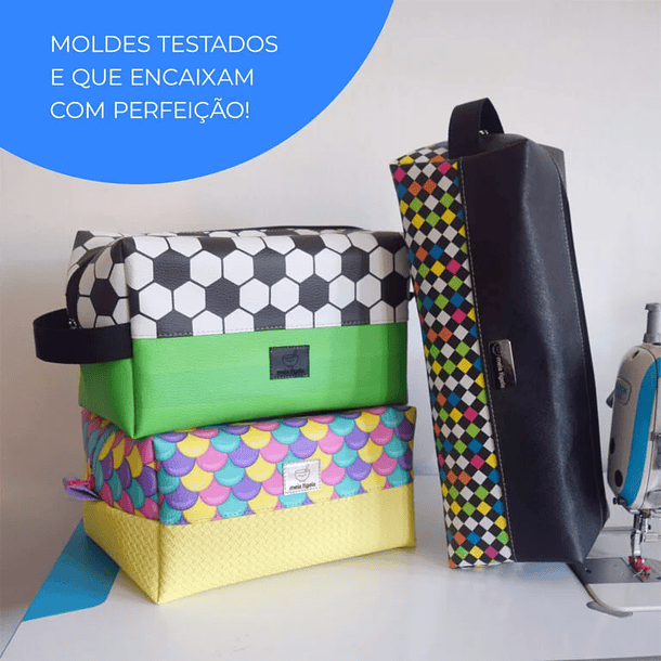  Arquivo Kit de moldes – Necessaires BOX (24 tamanhos diferentes) 6