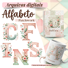 Kit Digital Alfabeto Patchwork Floral - ILUSTRACIN 1