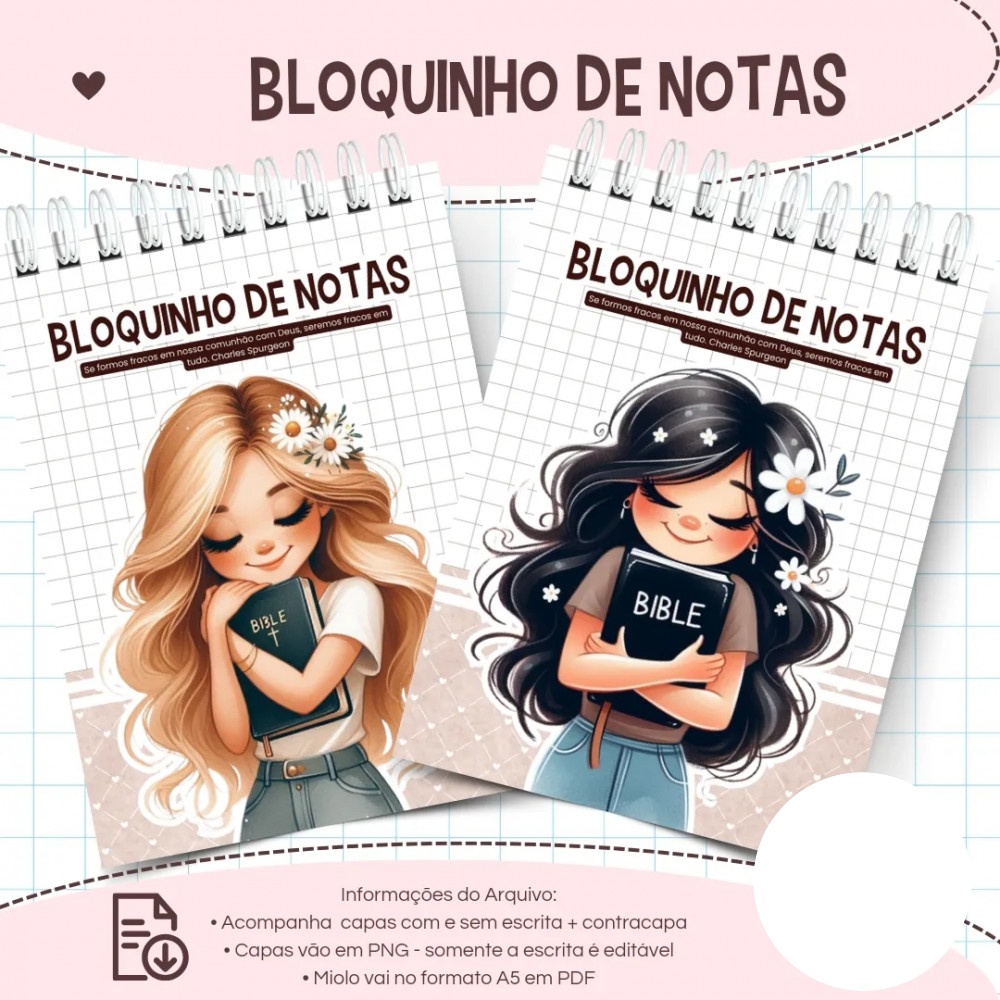 Arquivo Encadernação Super Pack Meninas Cristãs - ENCADERNA LOVERS 2
