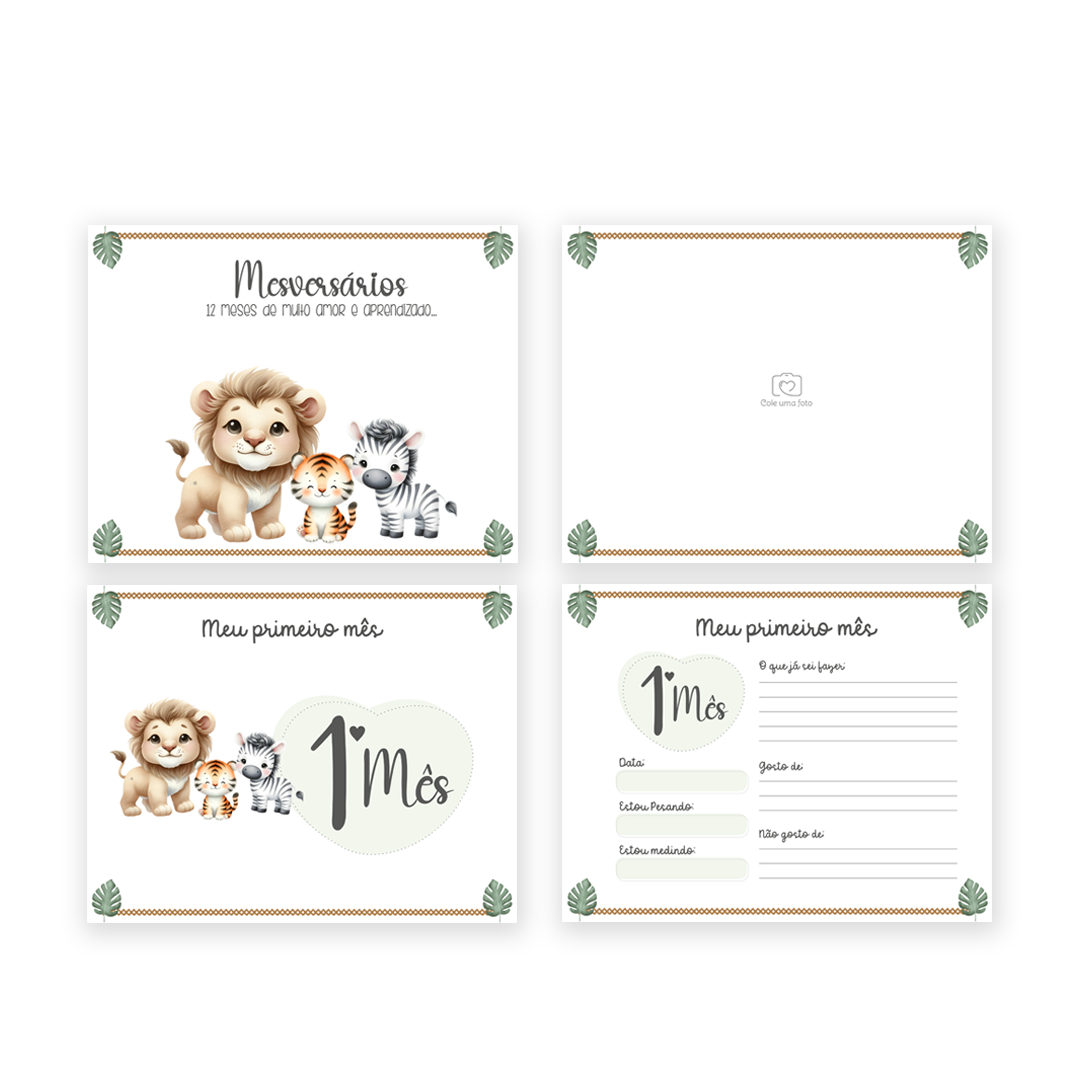 Arquivo Safari Aquarela – Kit Maternidade (Arquivos da Toke) 4