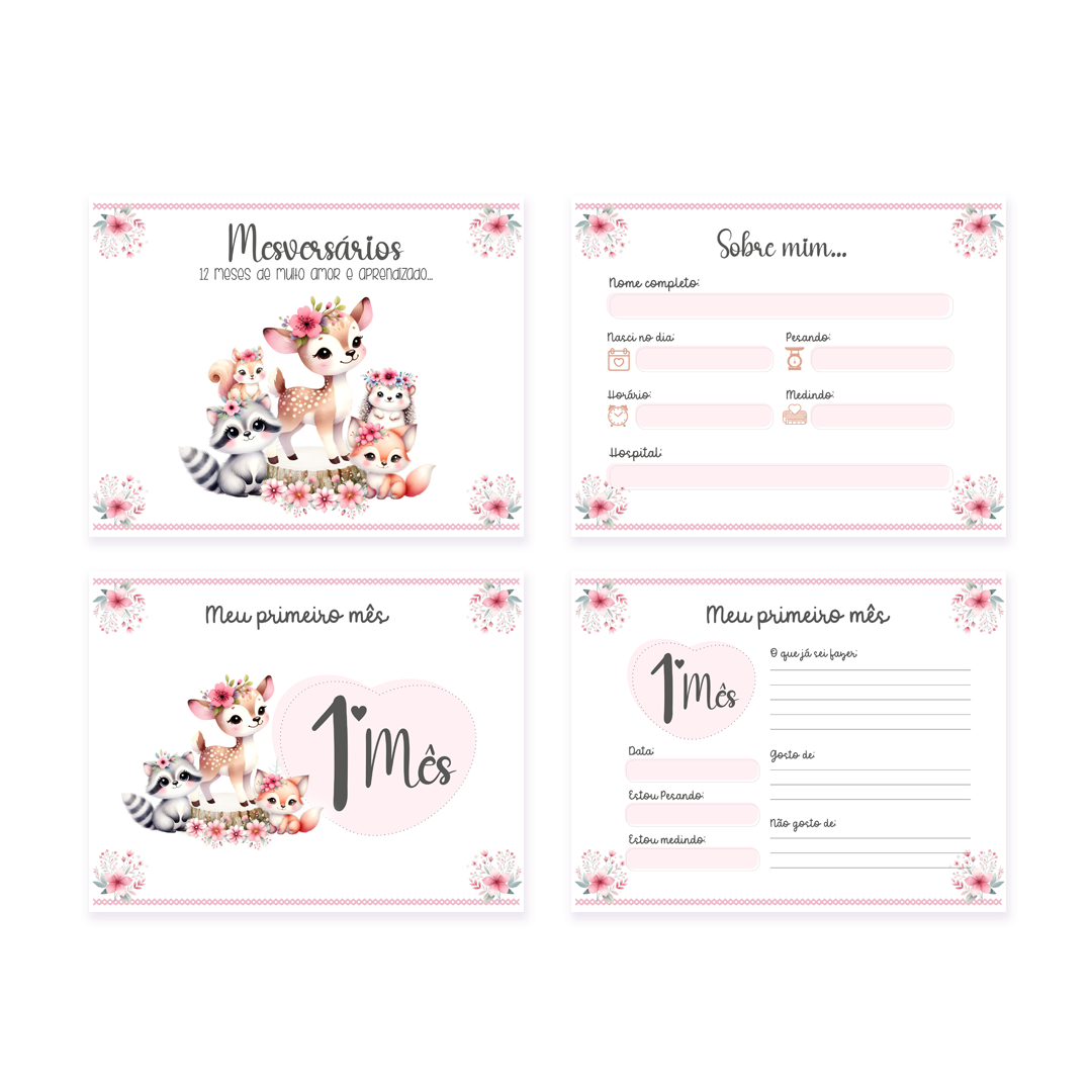 Arquivo Bosque Encantado Menina – Kit Maternidade (Arquivos da Toke) 3