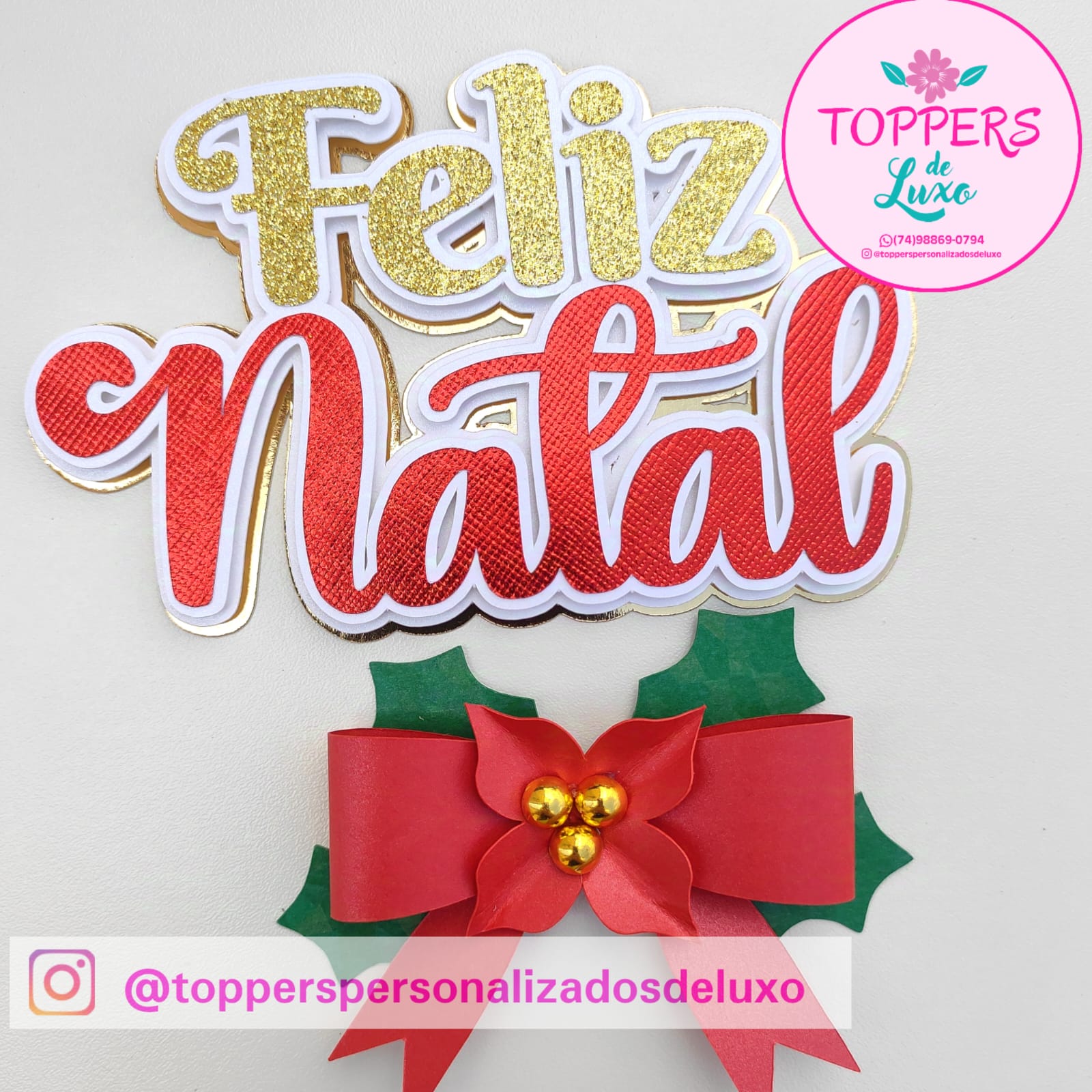 Arquivo Topo de Bolo Natal (Toppers de Luxo) 1