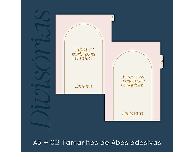 Arquivo Divisórias Minimalistas e Abas - Papel Sorriso 2