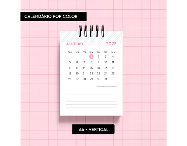 Arquivo Calendário Pop Color 2025 - TRILHA 6